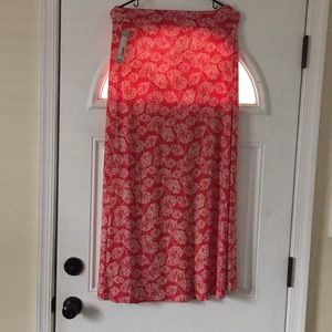 NWT Gilli Delina Knit Maxi Skirt Coral S